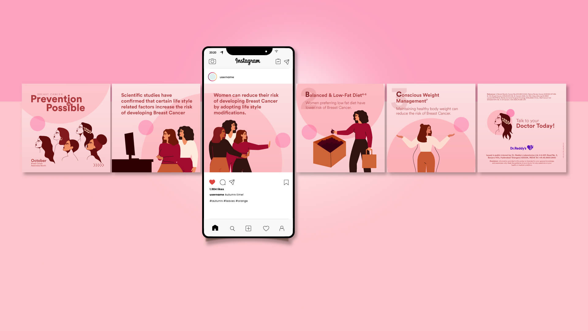 Dr. Reddy's Breast Cancer Awareness Social media post