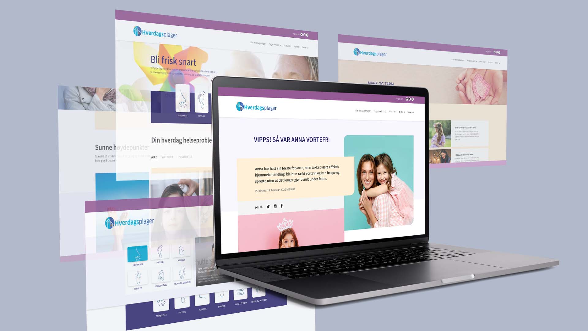 Hverdagsplager Website Design