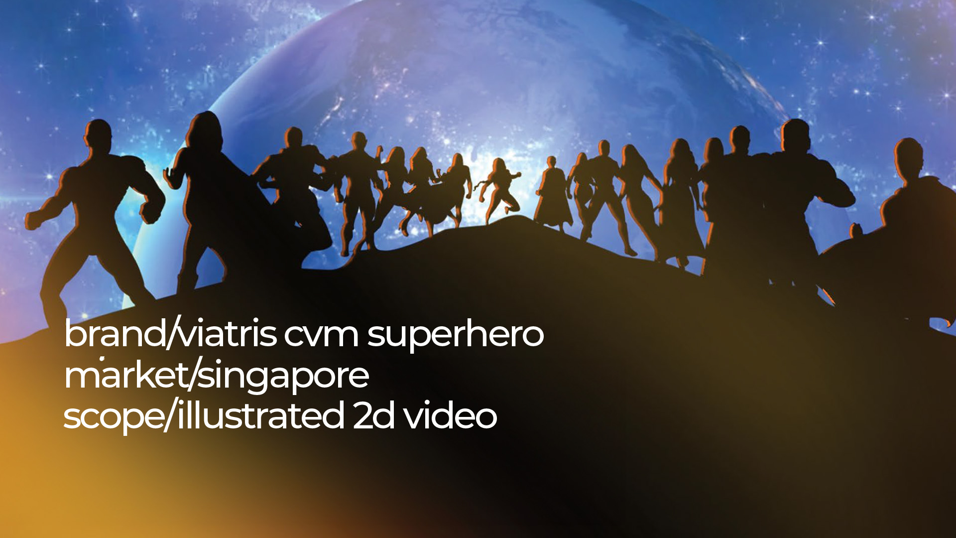 CVM superhero - illustrated 2d video