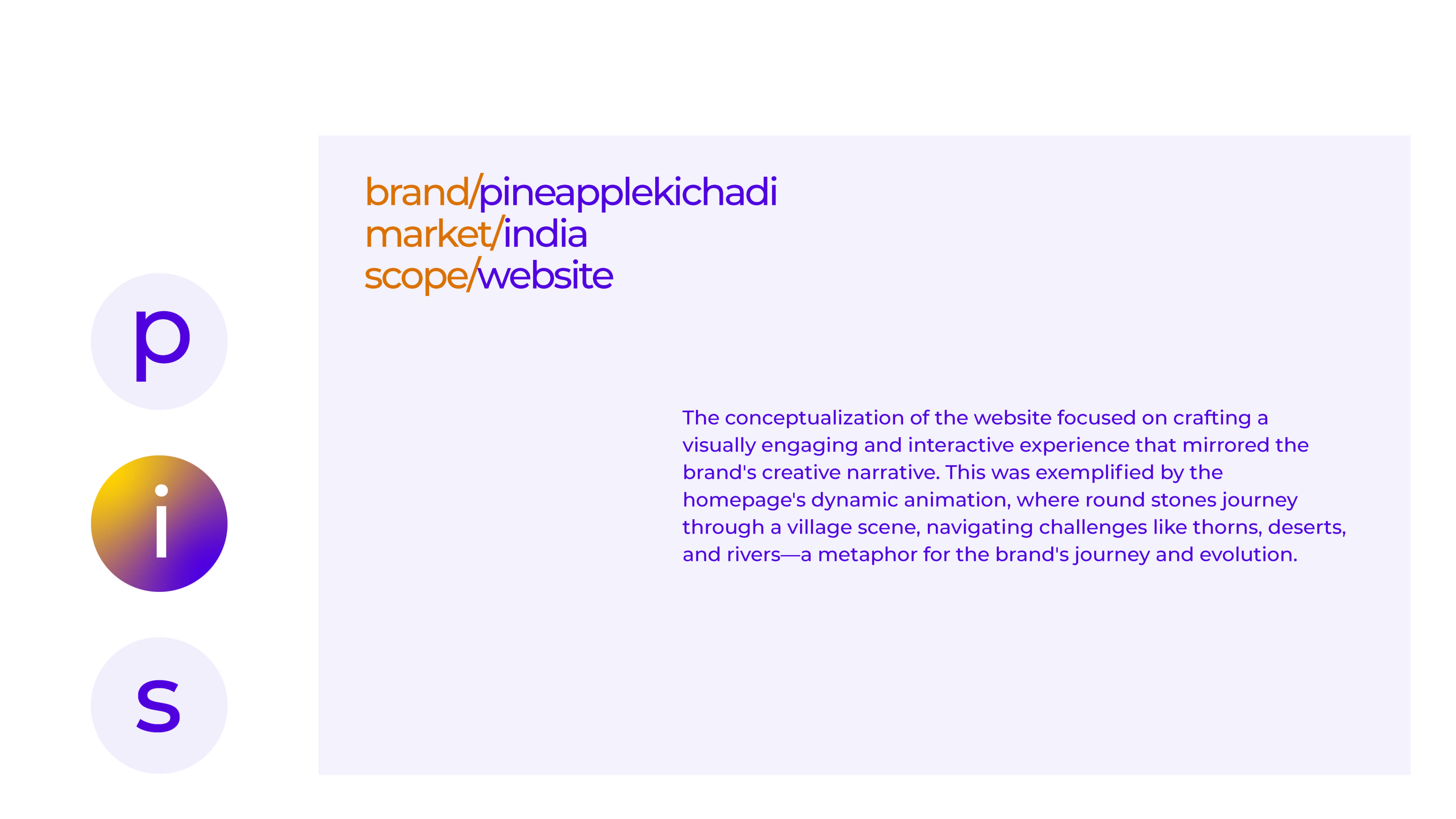 Pineapple Kichadi - Website Design