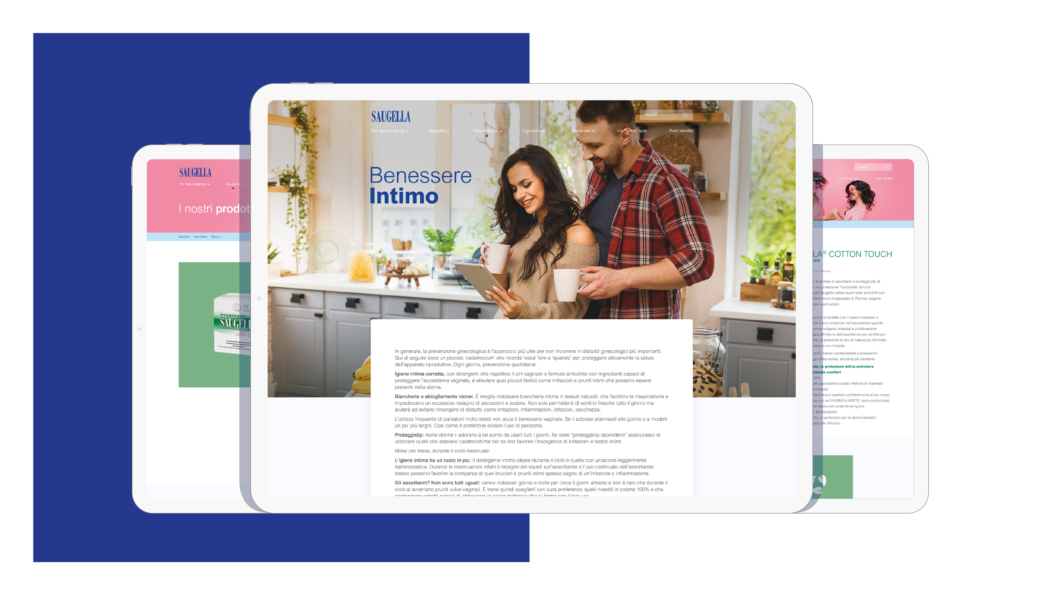 Saugella - website design