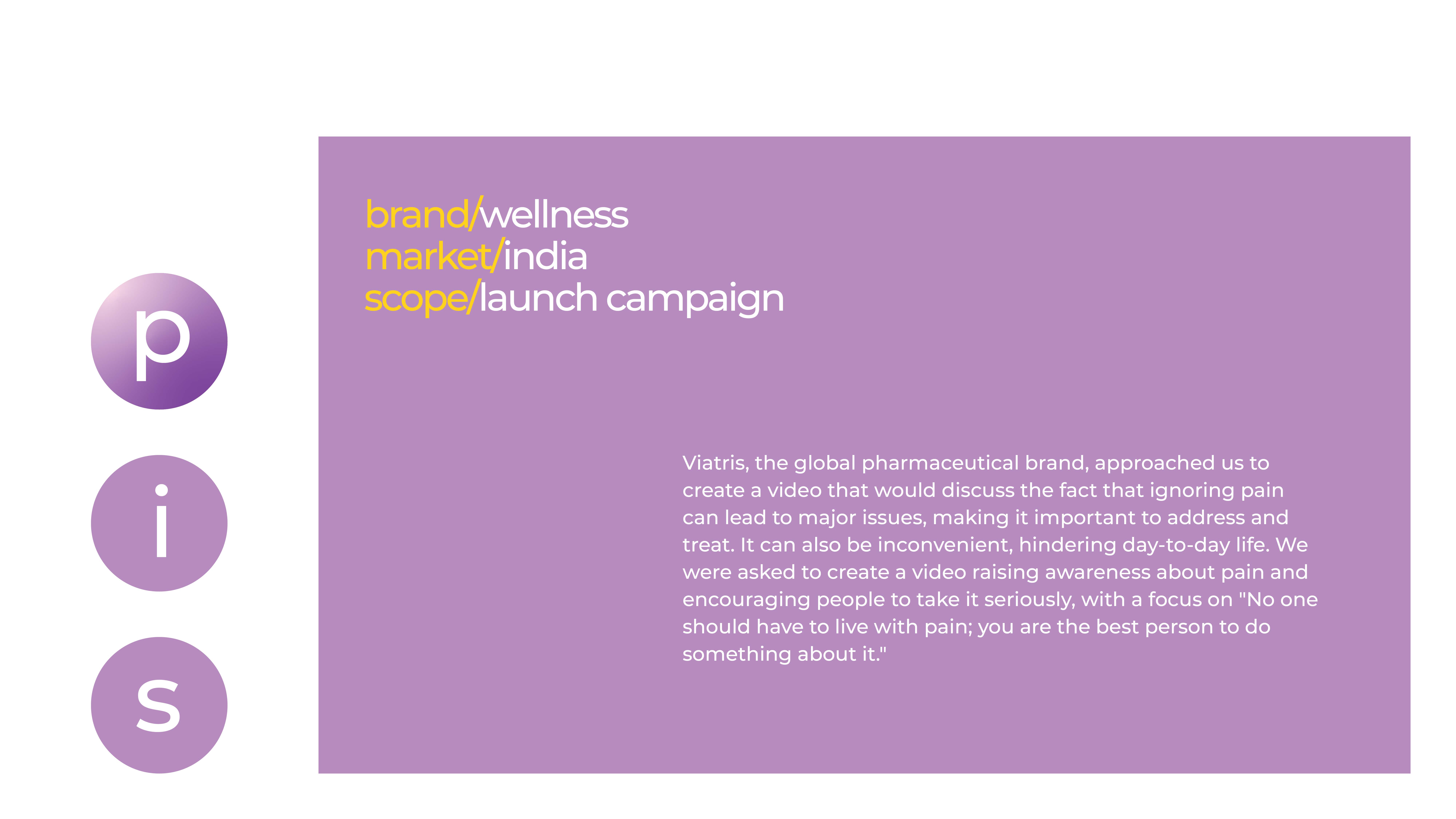 Viatris Wellness - launch campaign