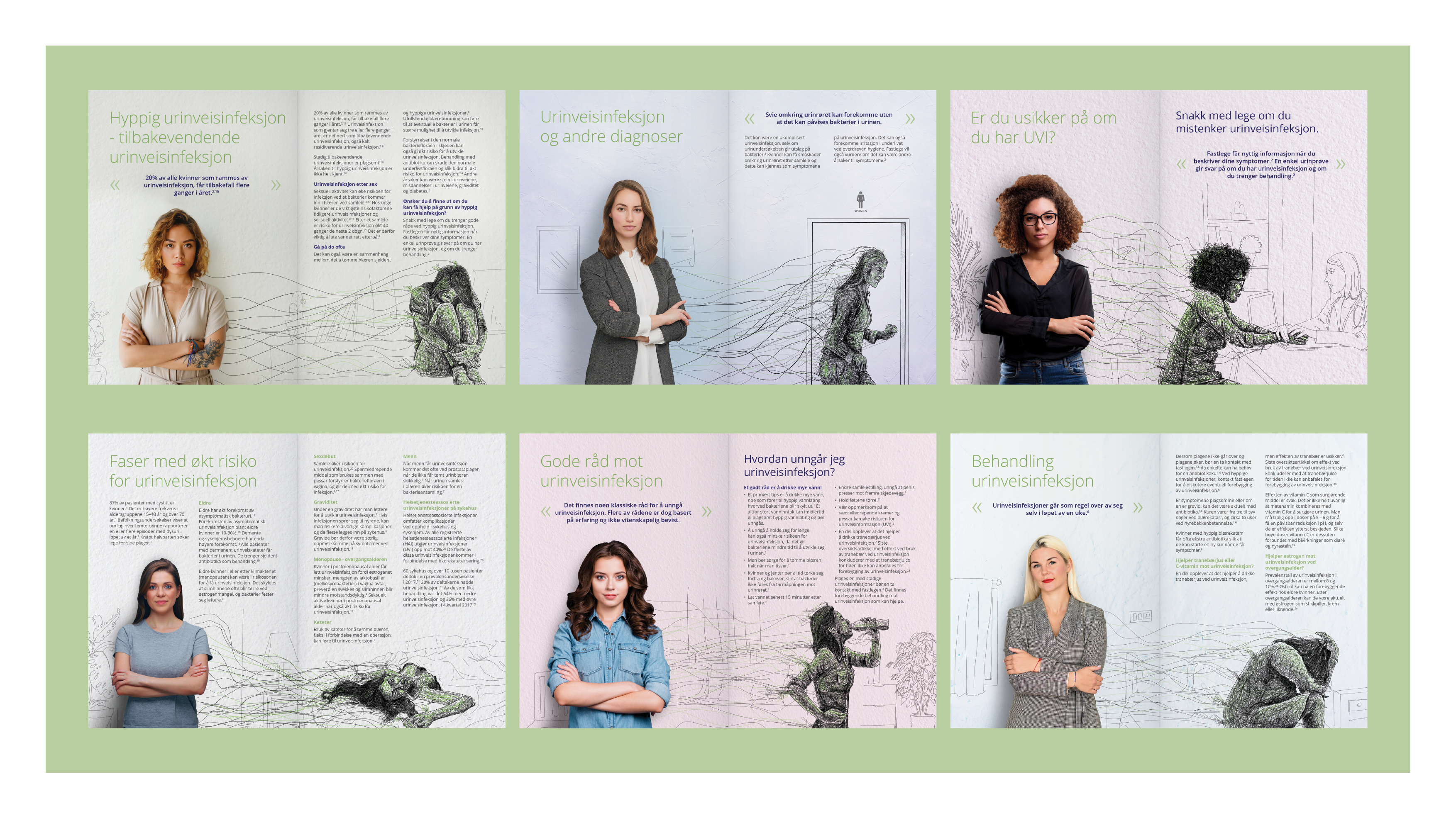 Urinary Tract Infection - booklet design