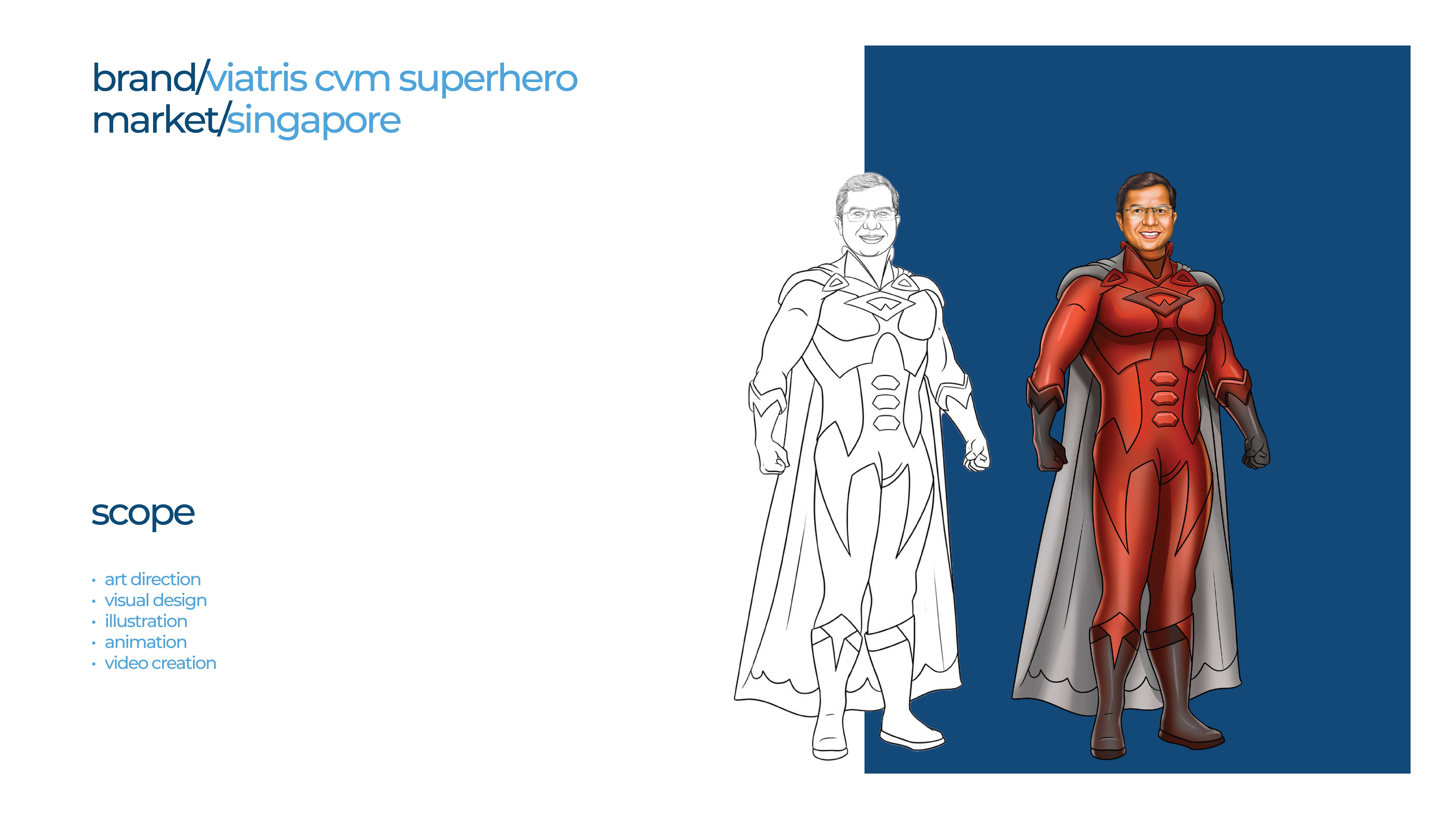 CVM superhero - illustrated 2d video