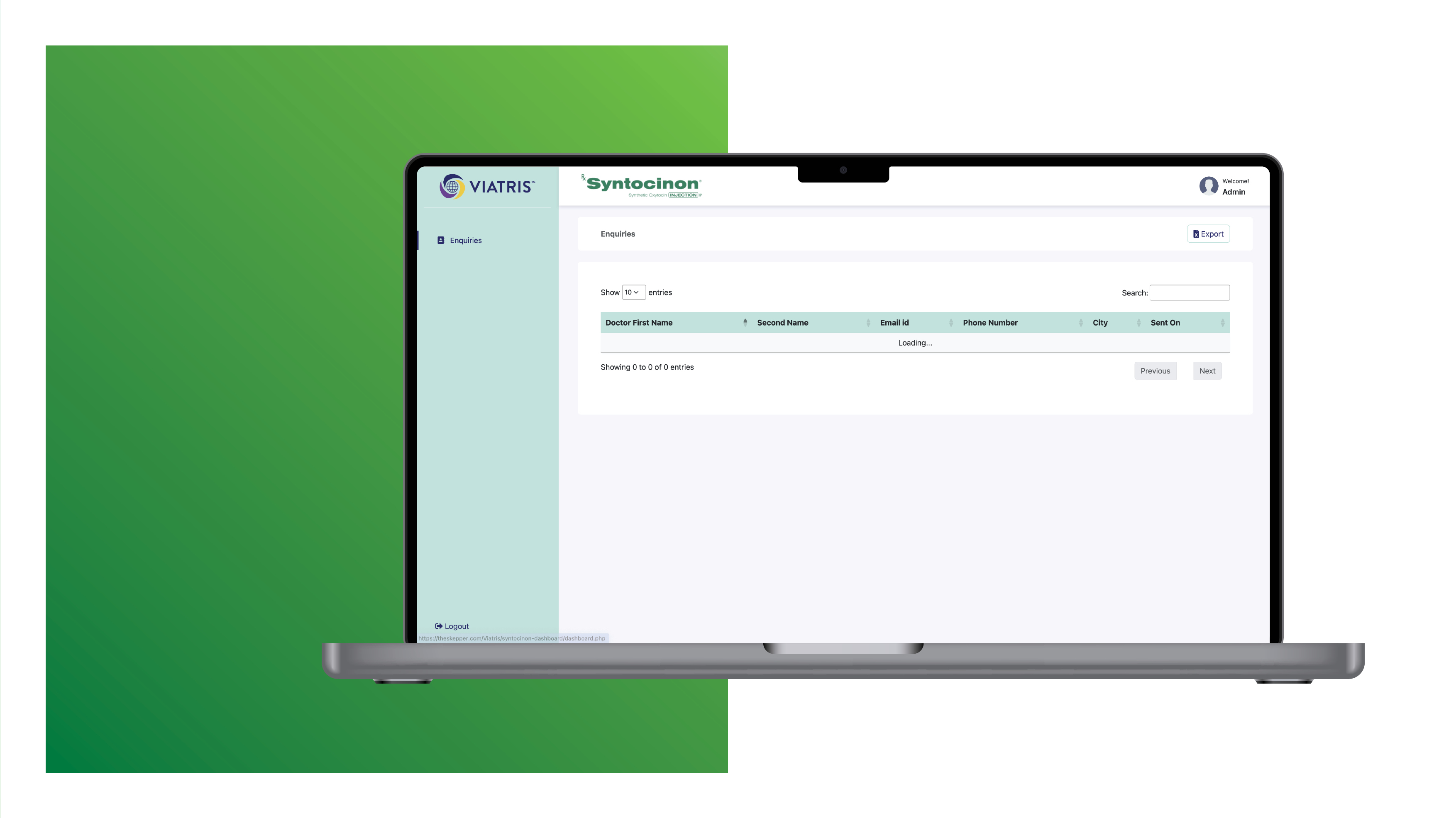 Syntocinon - interactive web pages