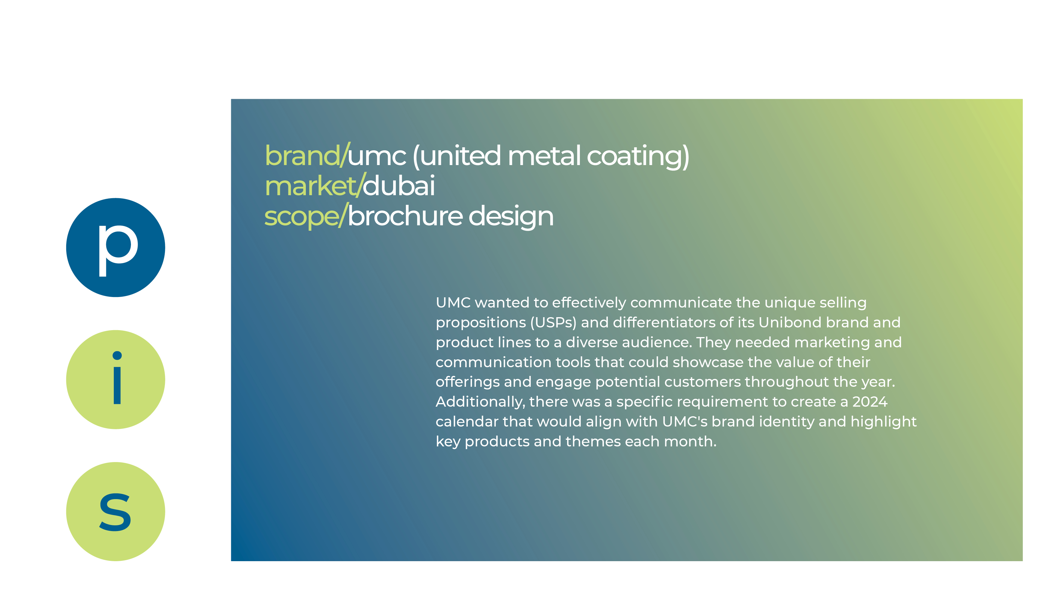 UMC - brochure design