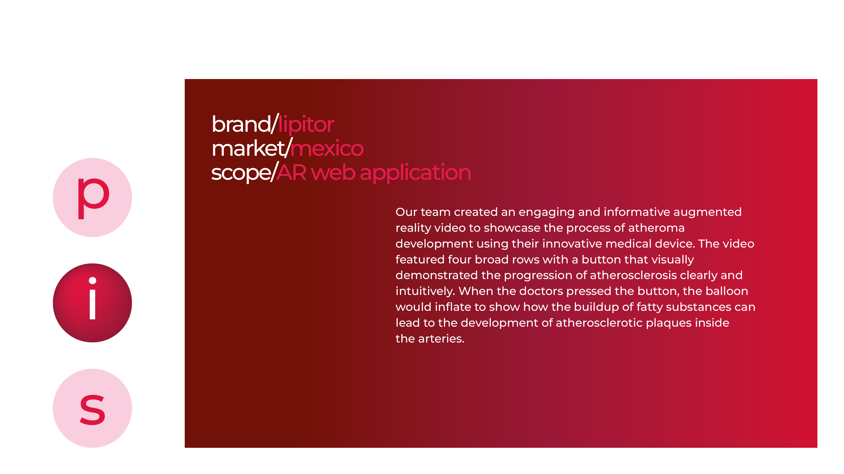 Lipitor - AR web application