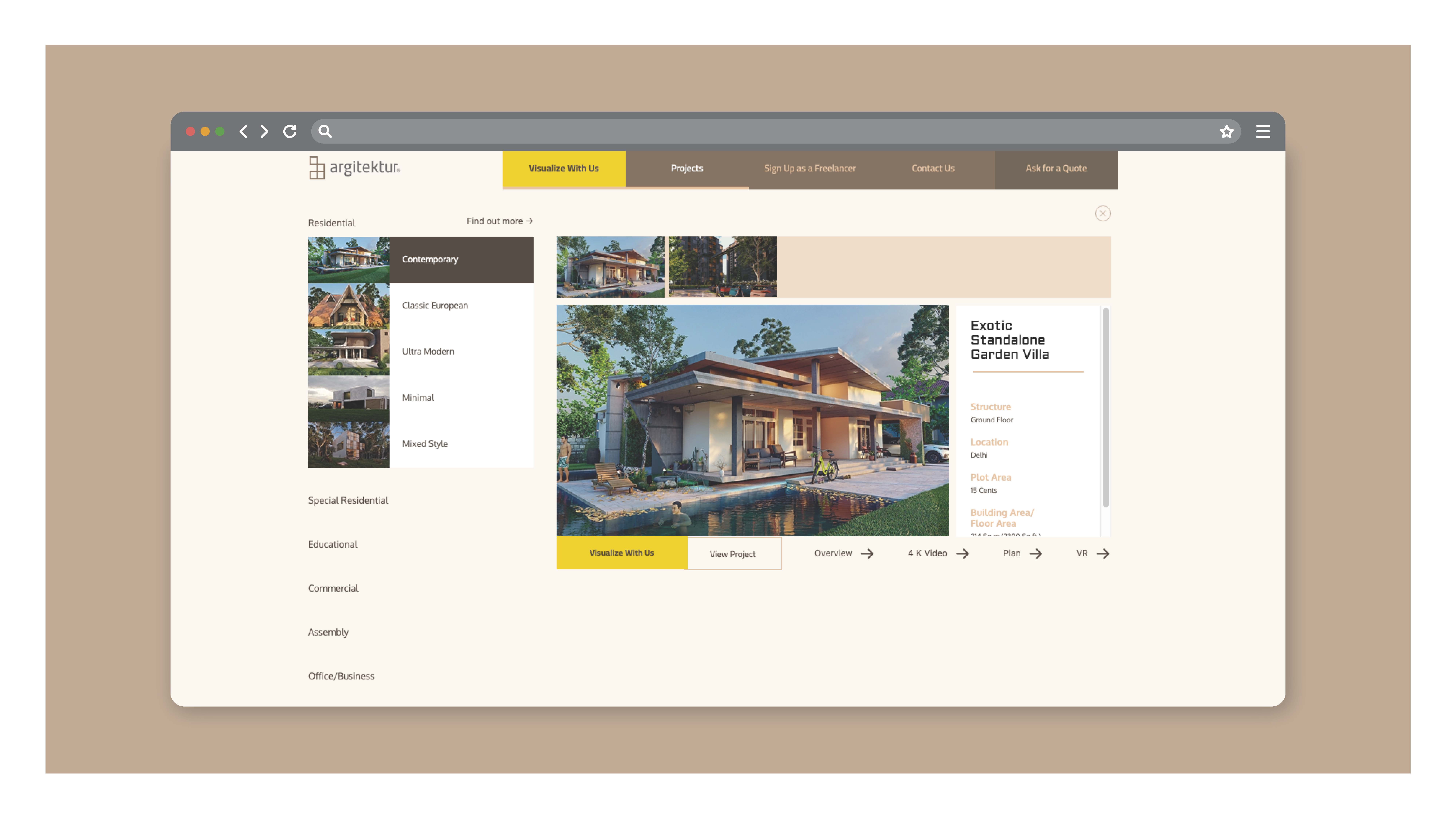 Argitektur - Website Design