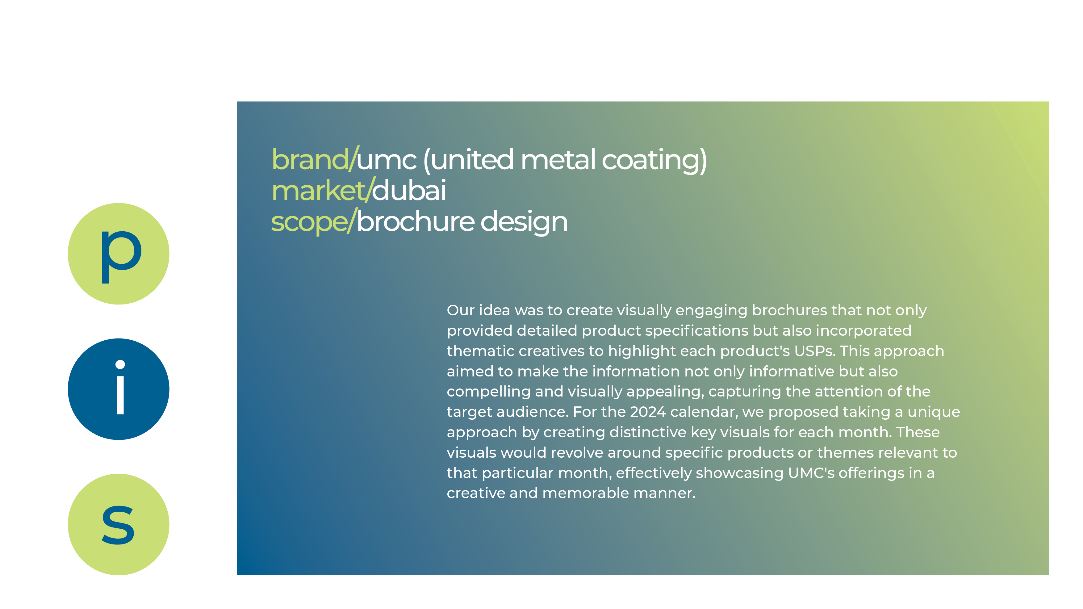 UMC - brochure design