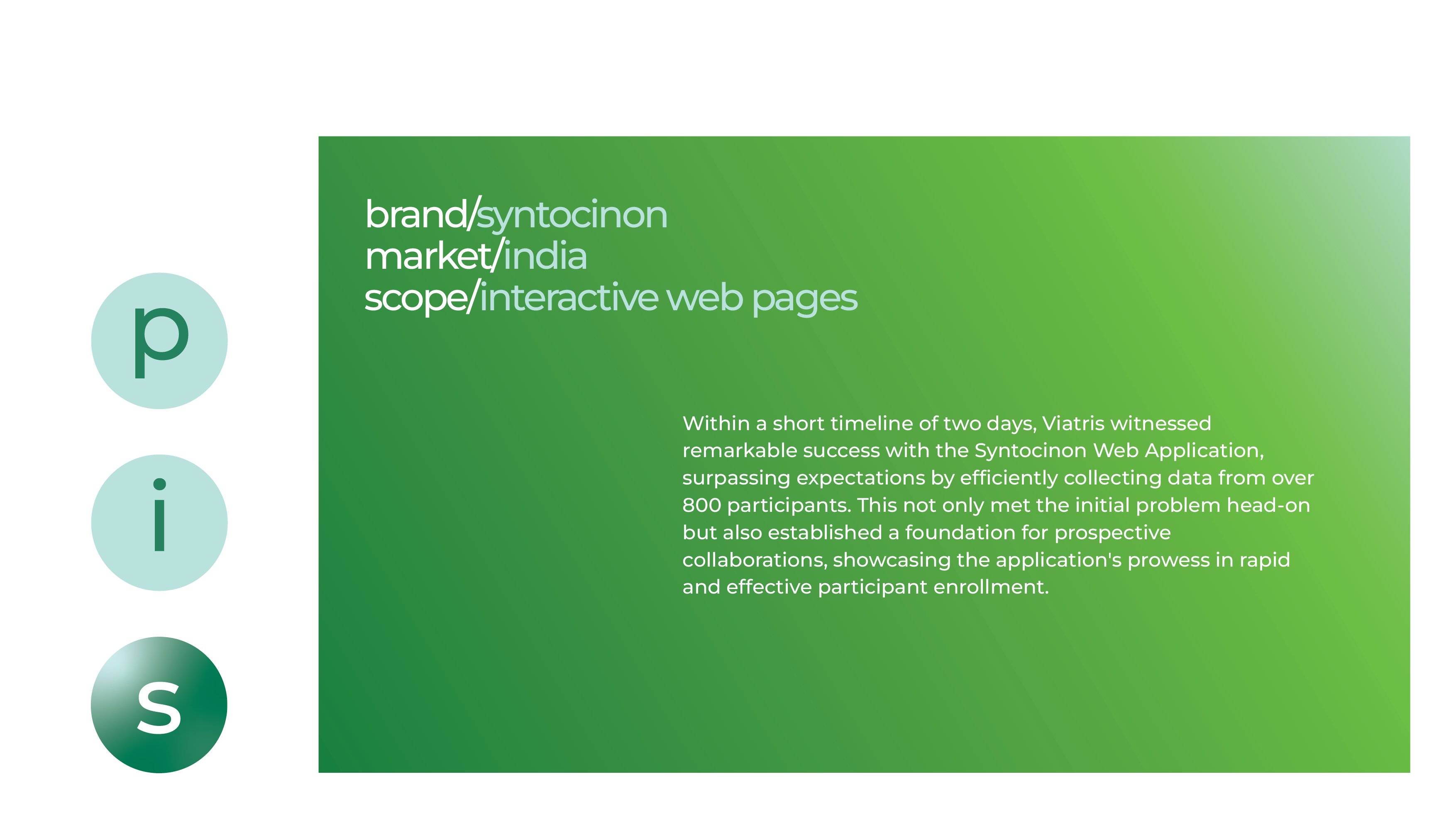 Syntocinon - interactive web pages