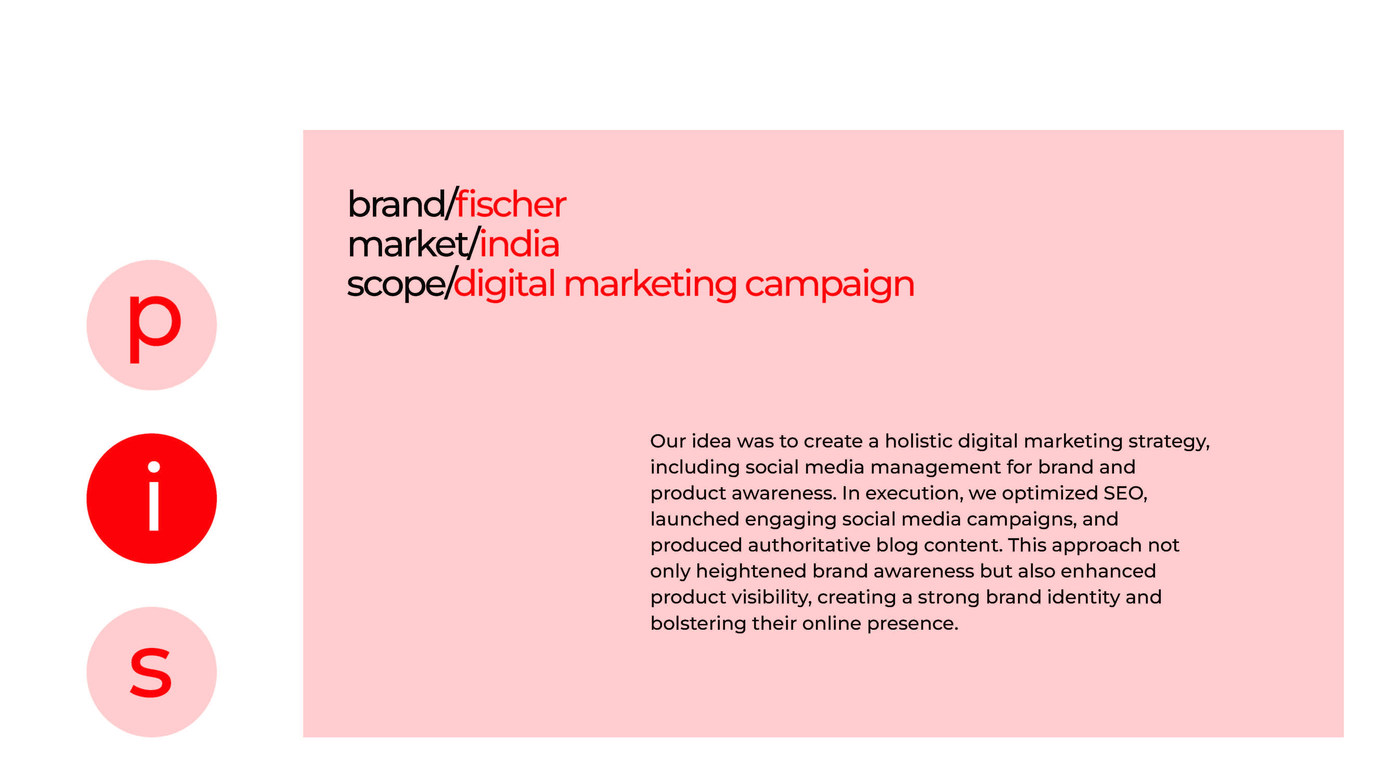 Fischer - Digital Marketing Campaign