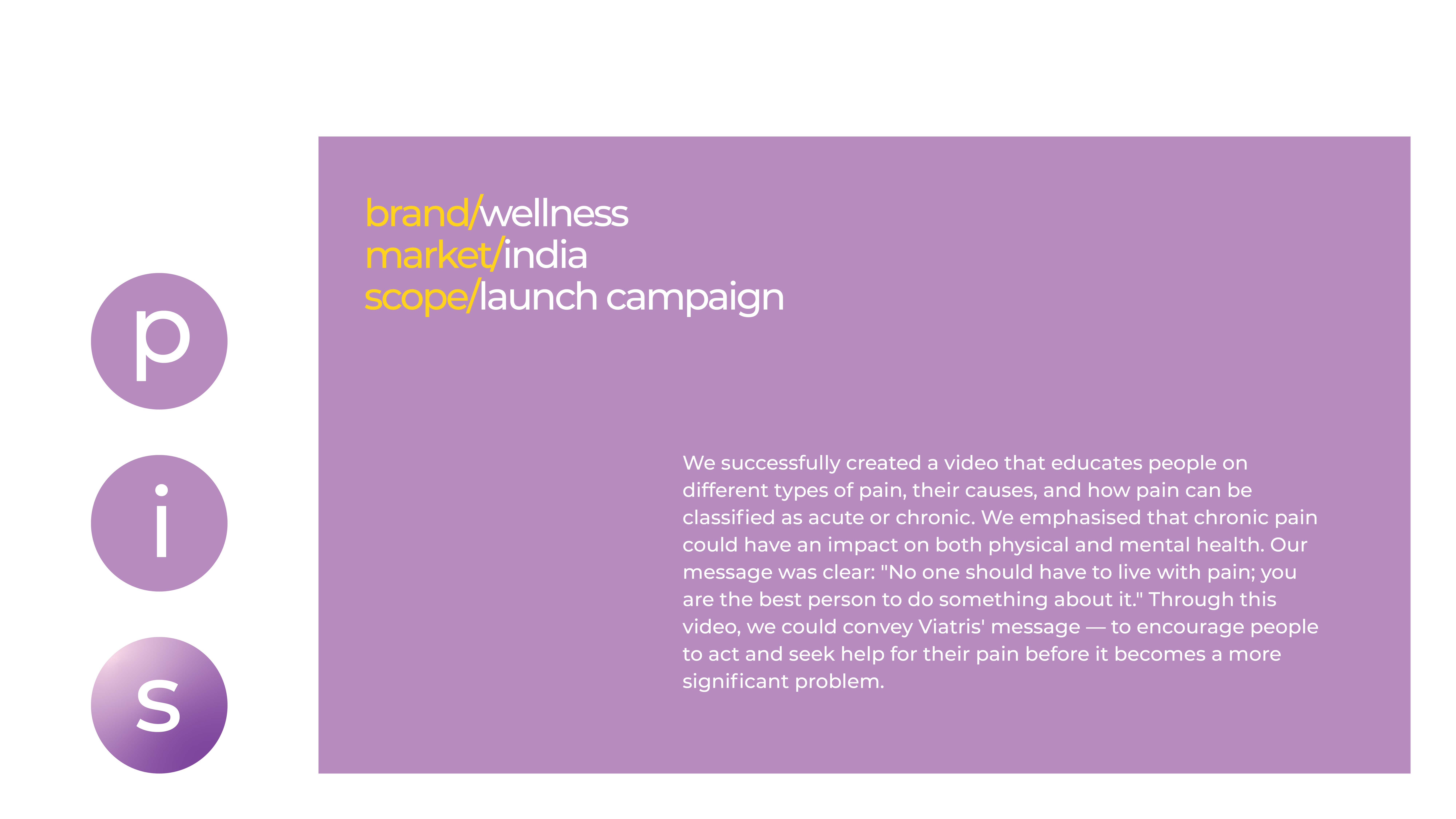Viatris Wellness - launch campaign