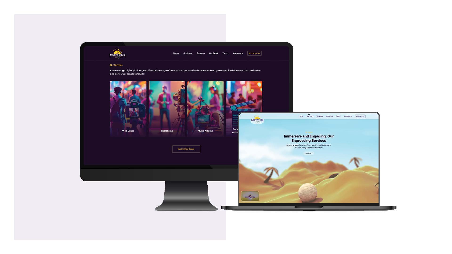 Pineapple Kichadi - Website Design