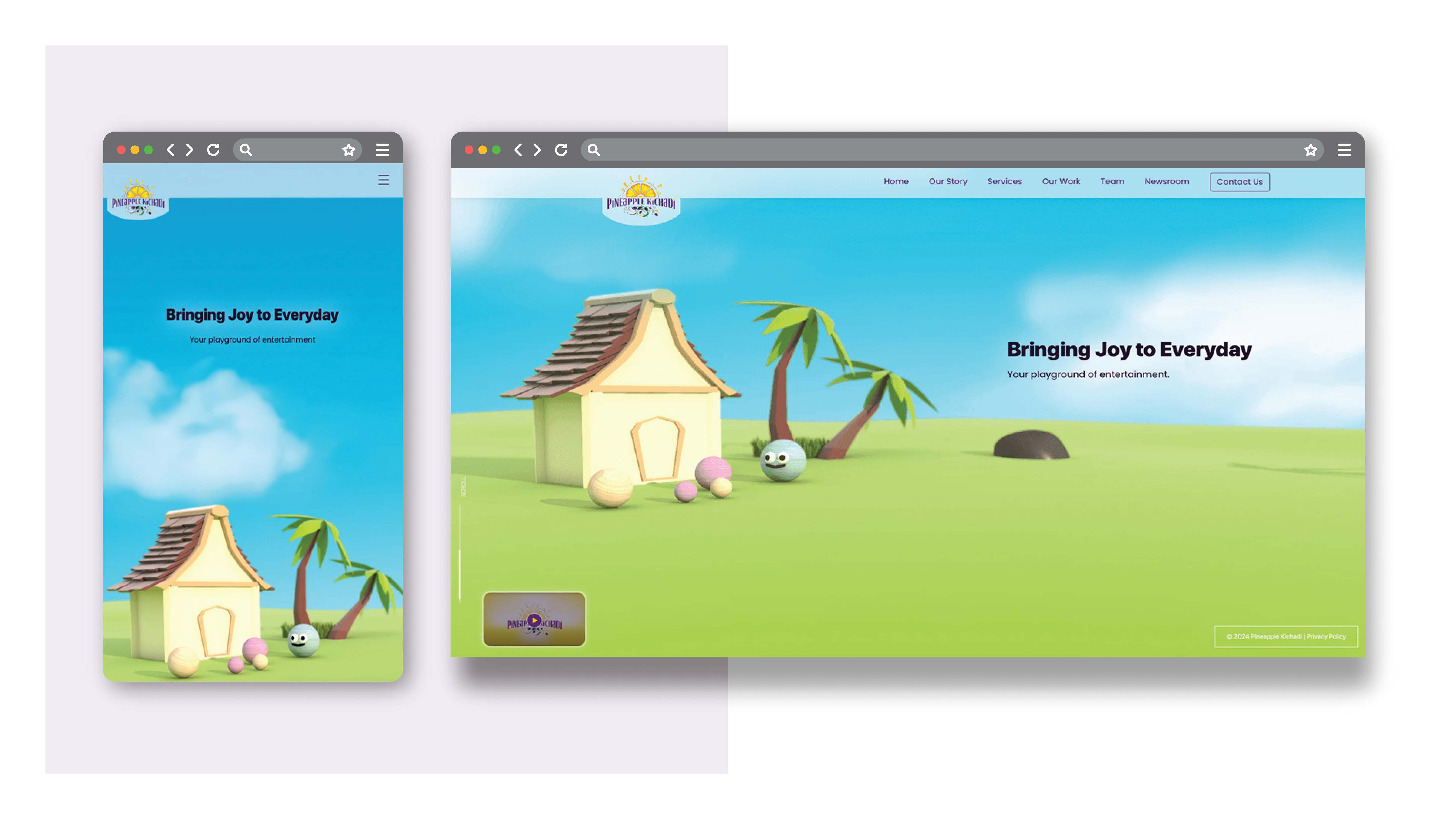 Pineapple Kichadi - Website Design