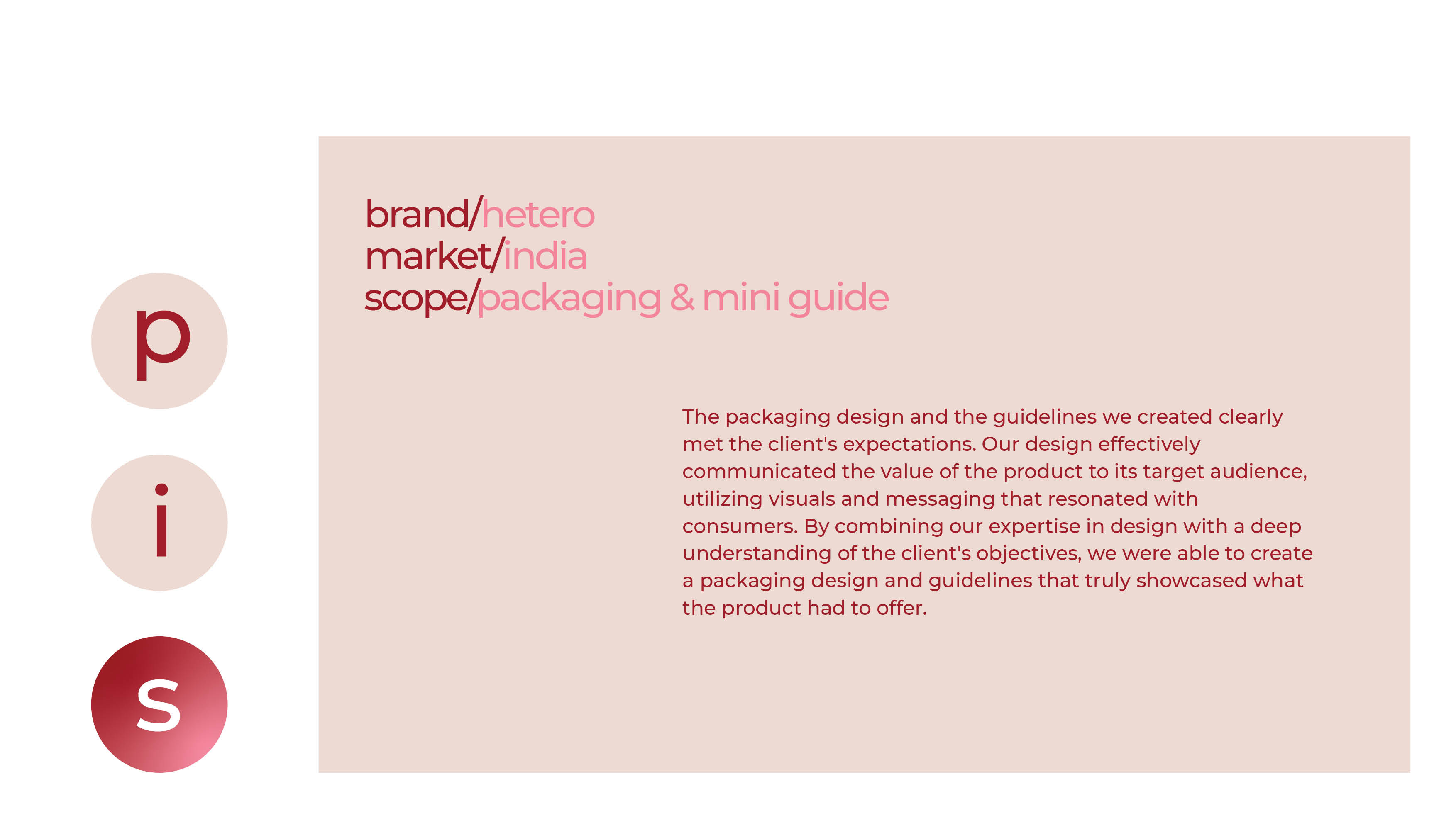 Hetero - packaging & mini guide