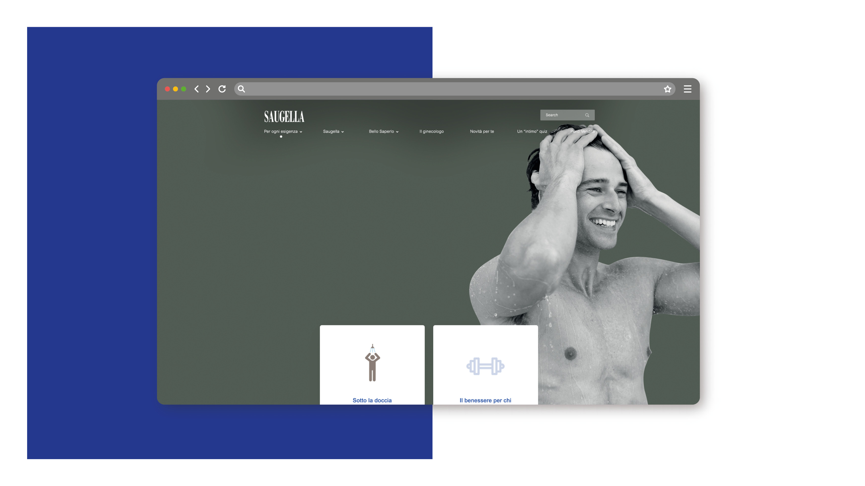 Saugella - website design