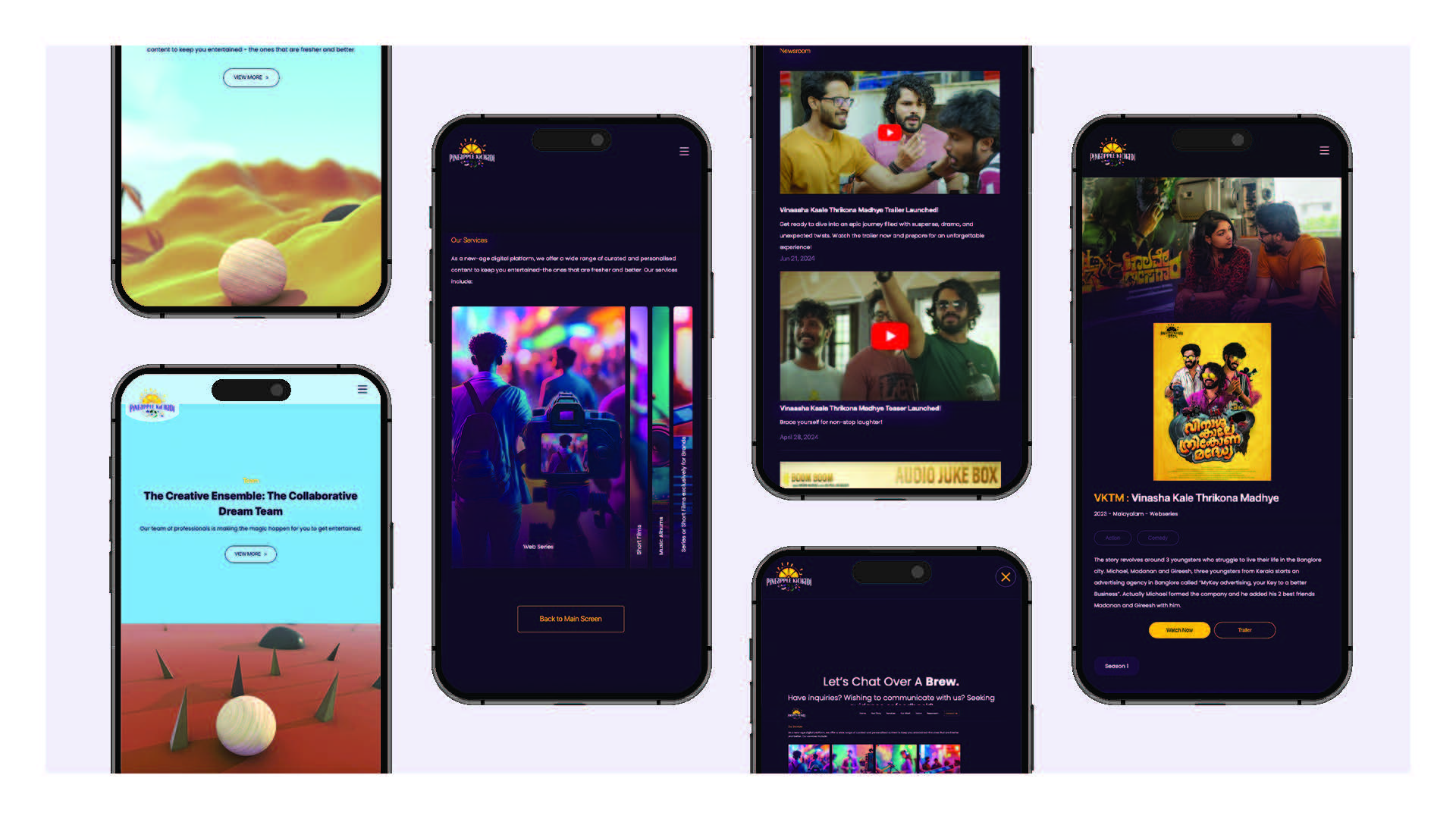 Pineapple Kichadi - Website Design