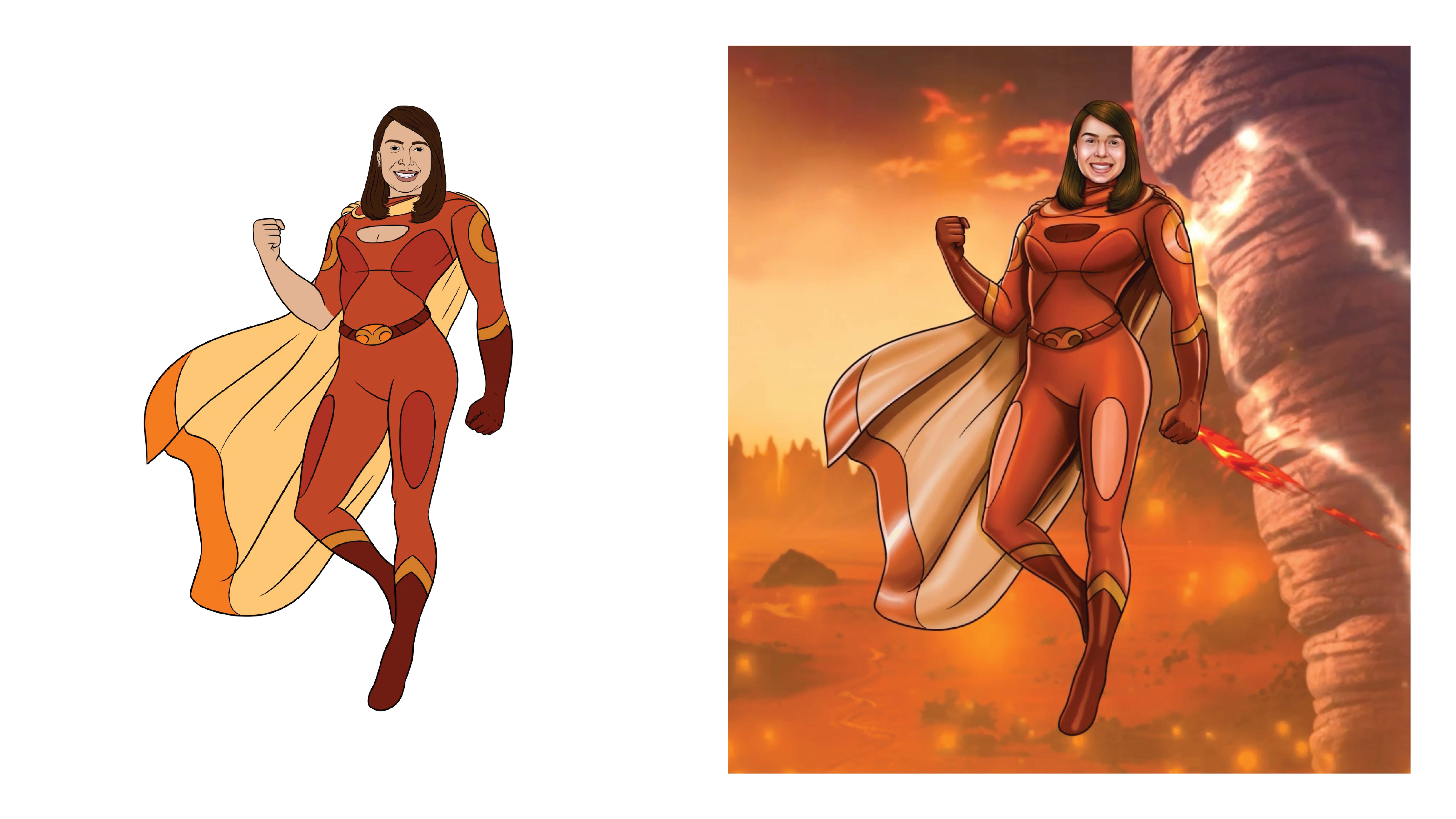 CVM superhero - illustrated 2d video