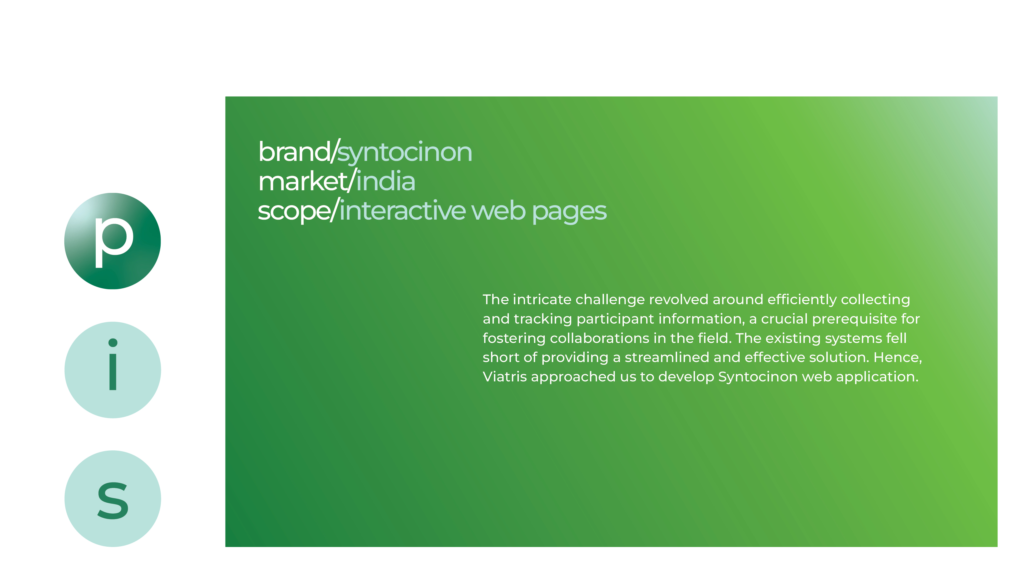 Syntocinon - interactive web pages