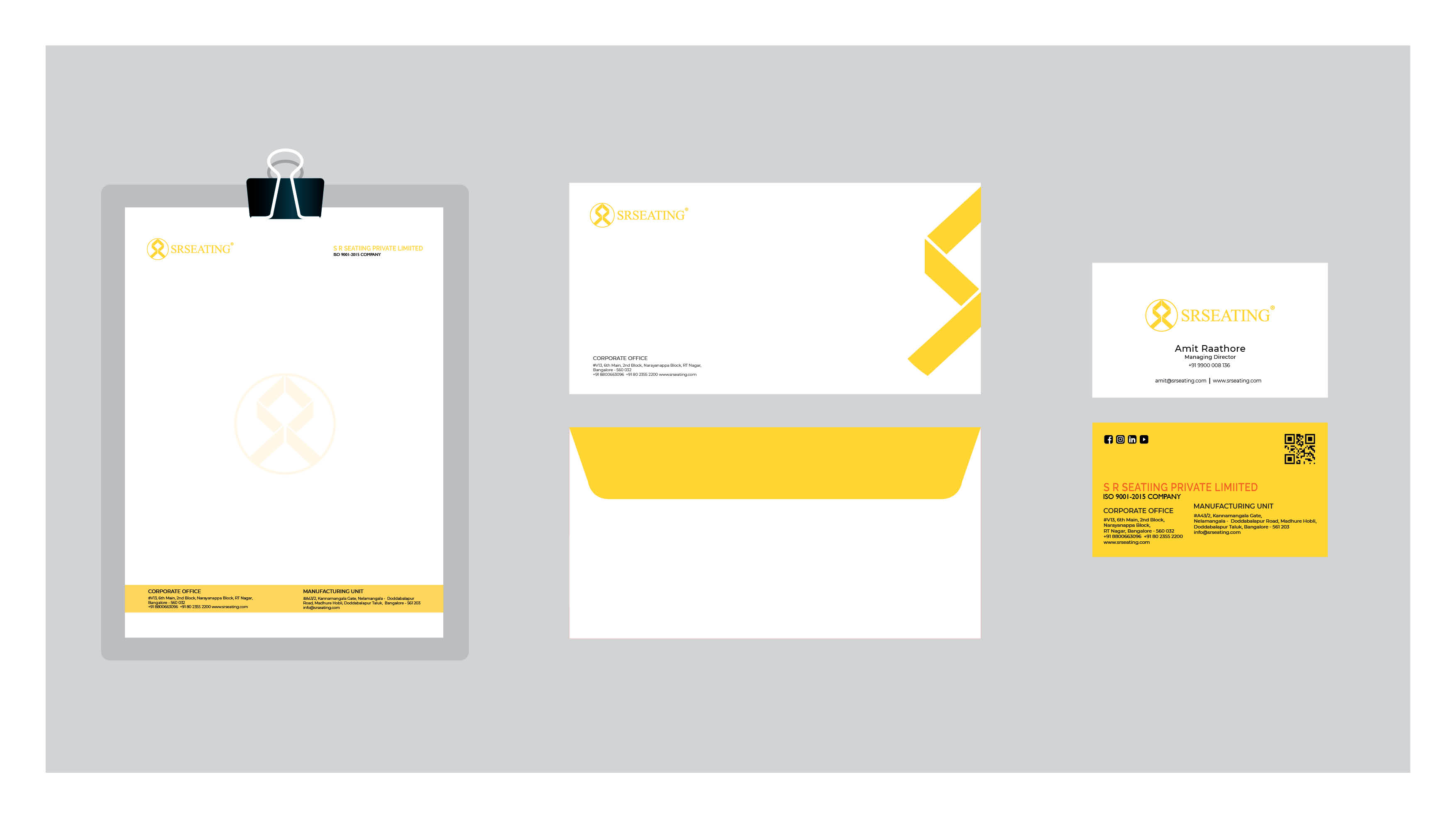 SR Seating - branding