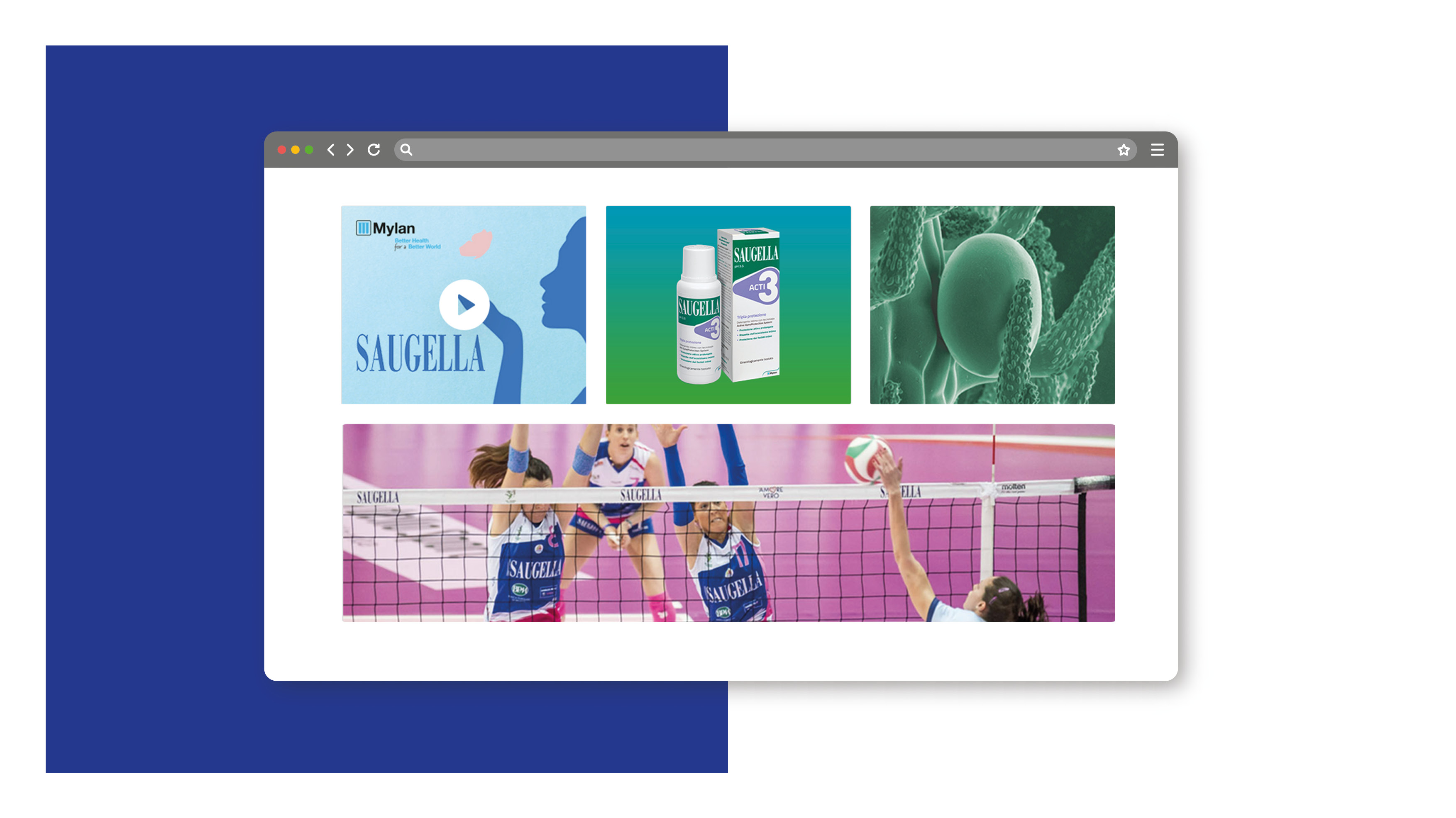 Saugella - website design