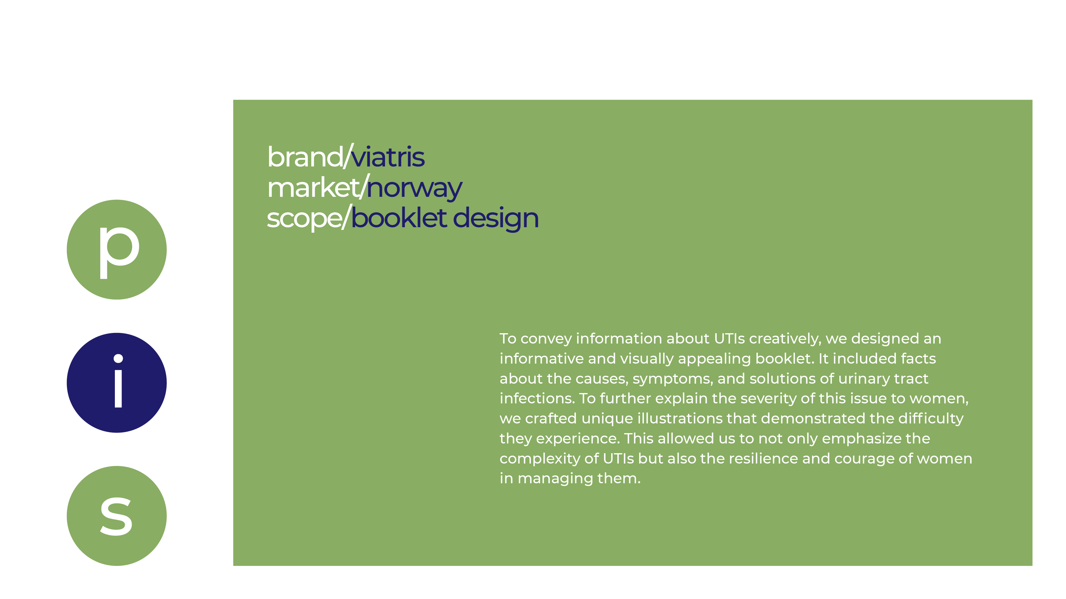 Urinary Tract Infection - booklet design